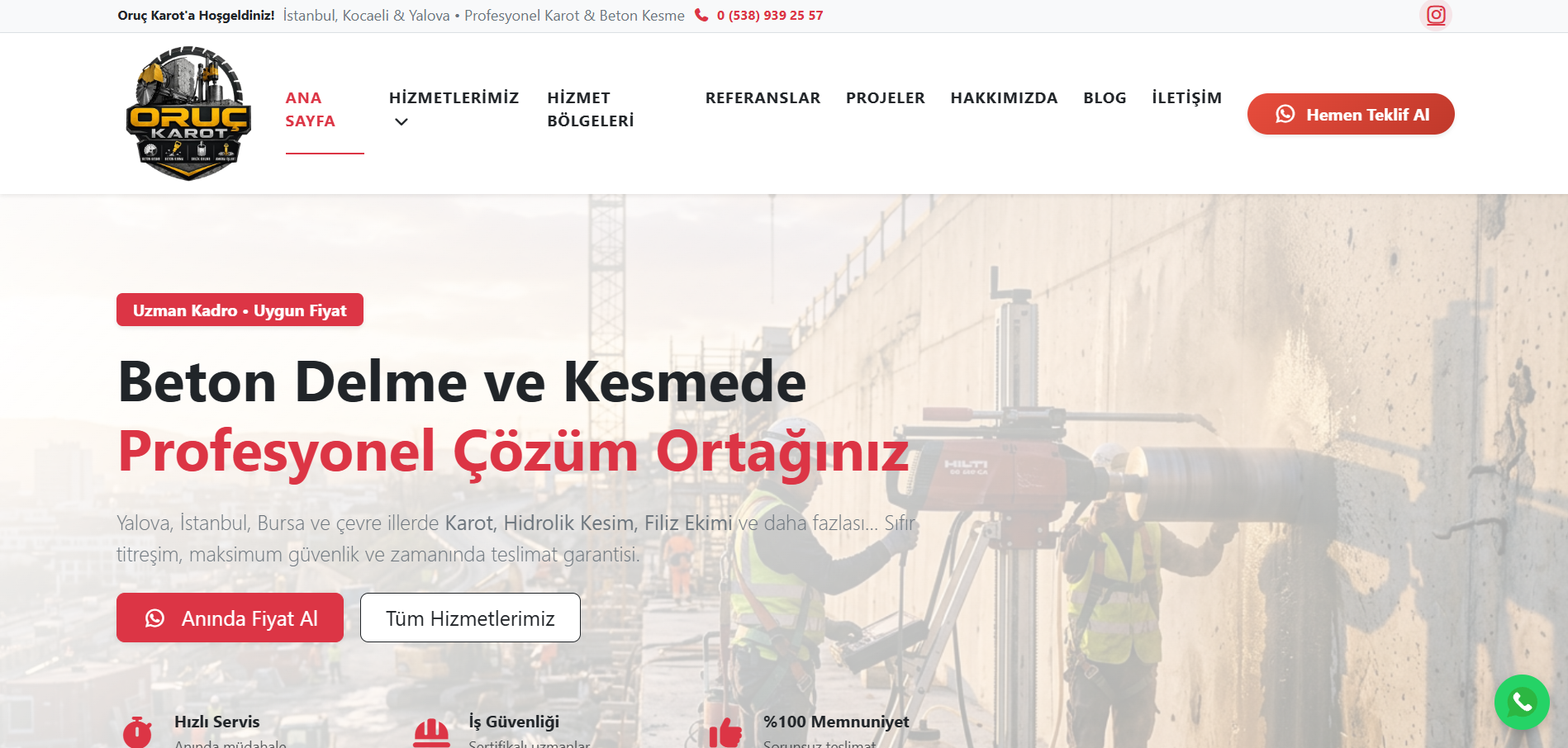 Oruç Karot - Web Tasarım ve SEO Projesi